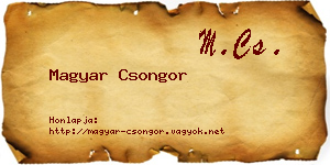 Magyar Csongor névjegykártya